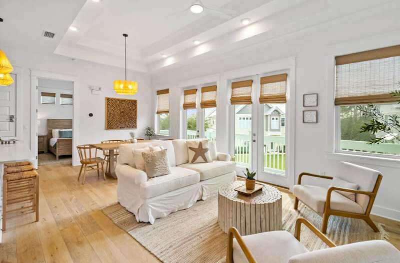 Large open living space.