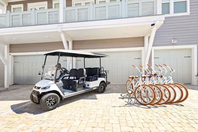 Home comes with golf cart and bikes!