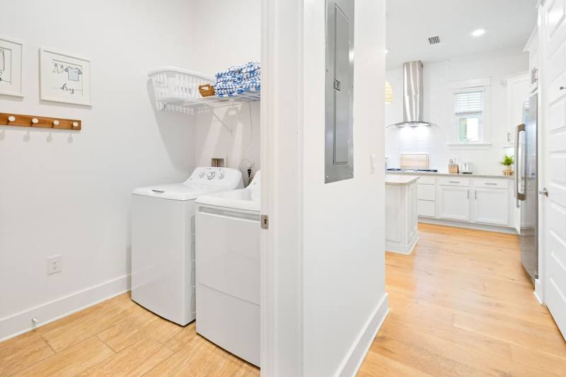 Main floor washer & dryer in the home.