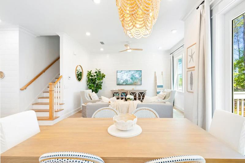 Open concept first floor living room.
