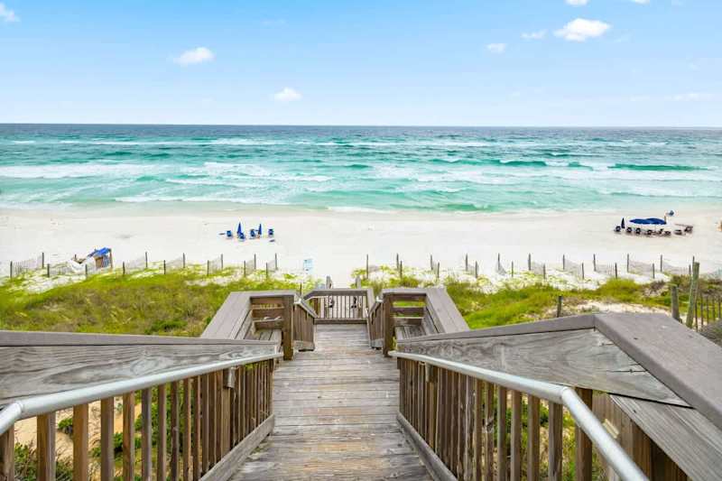 Access to private deeded beach just across the street from the home!