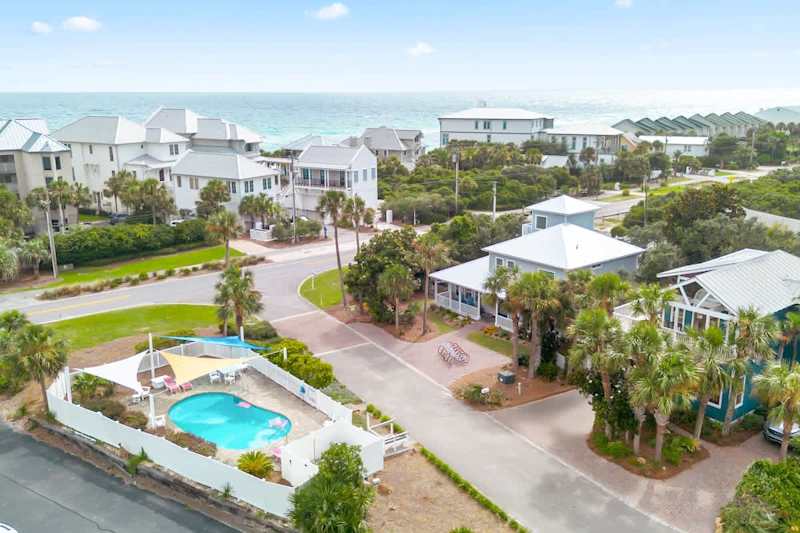 Community pool is right across the way from the home!