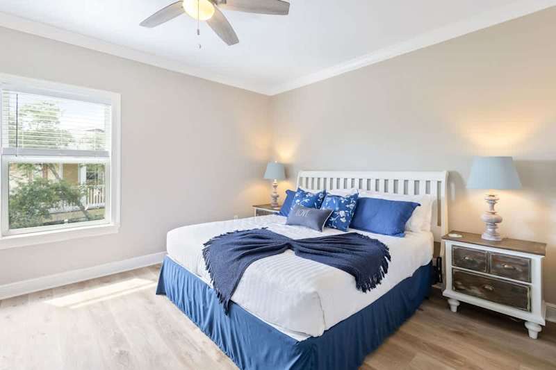 Bedroom #4 features a king bed, smart tv and ensuite.