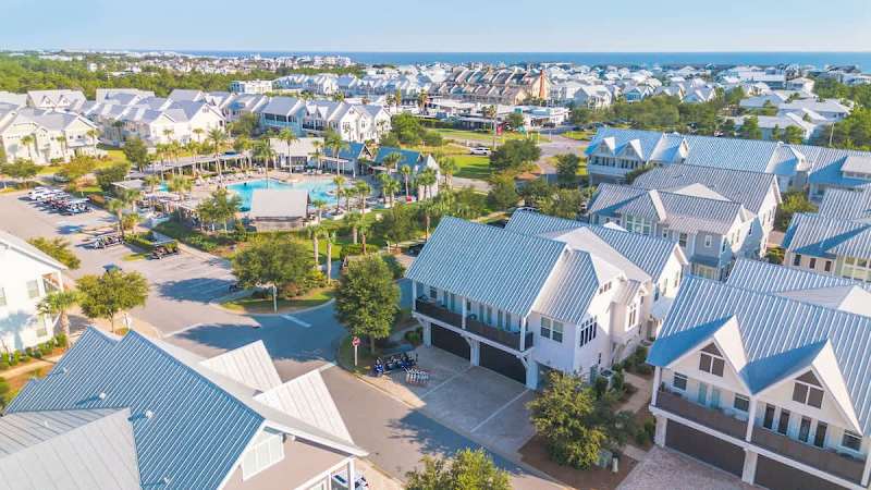Home is right across the street from the resort-style community pool!