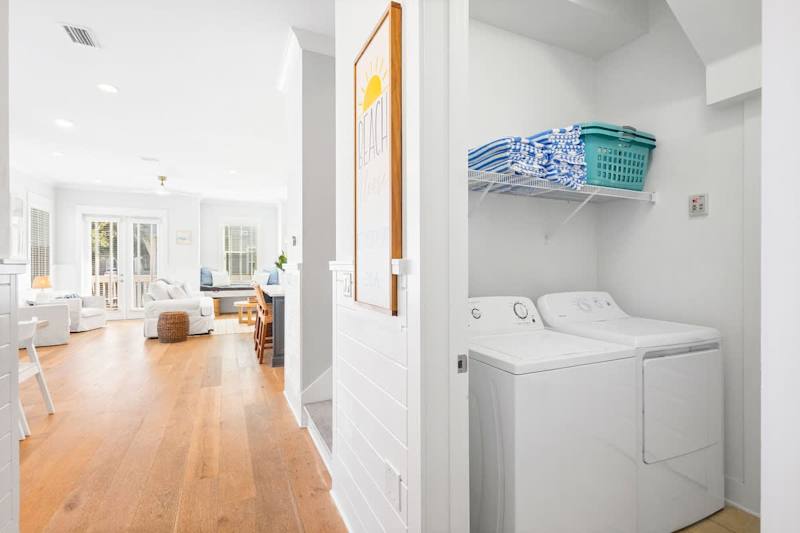 Main floor washer & dryer in the home.