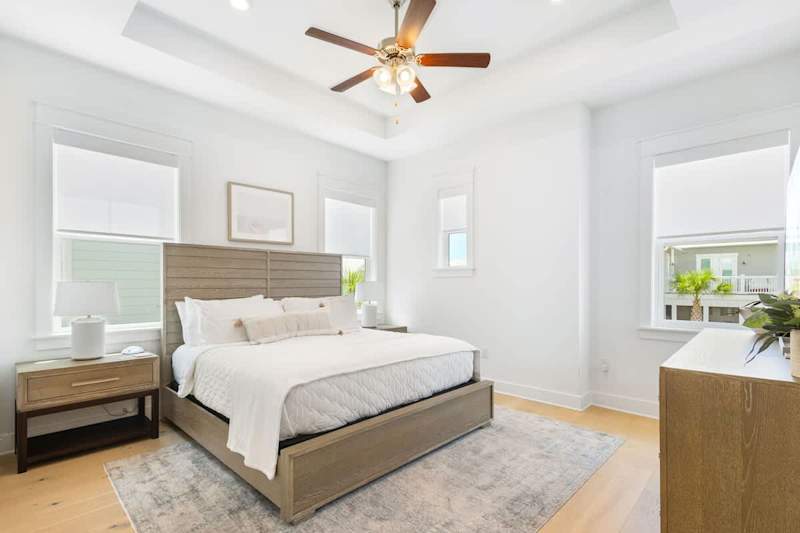 Bedroom #3 features a king bed, smart tv and ensuite.
