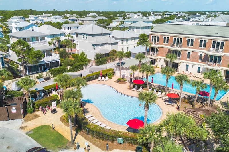 Zero-entry community pool steps outside the condo! Heated during cooler months.
