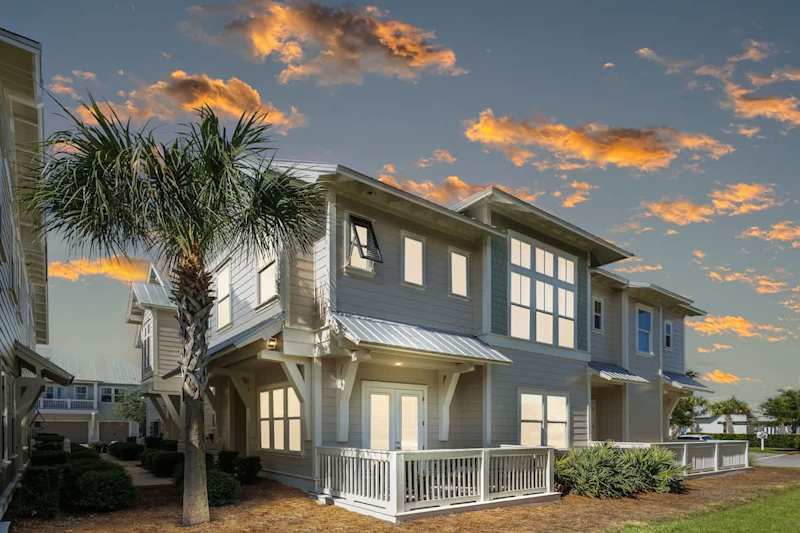 Enjoy the colors of the evening sky with a nightcap on your private patio.