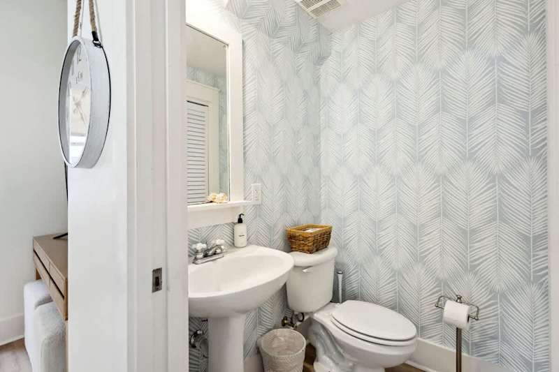First floor half bath.