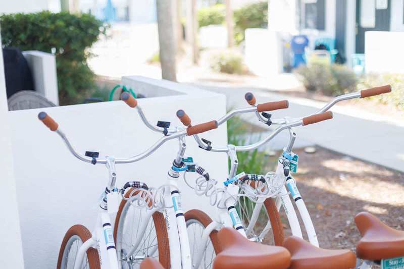 Home features 4 adult bikes to explore all that 30A has to offer.