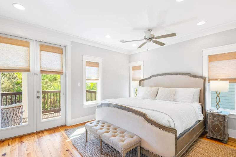 Bedroom #4 features a king bed, smart tv and ensuite.