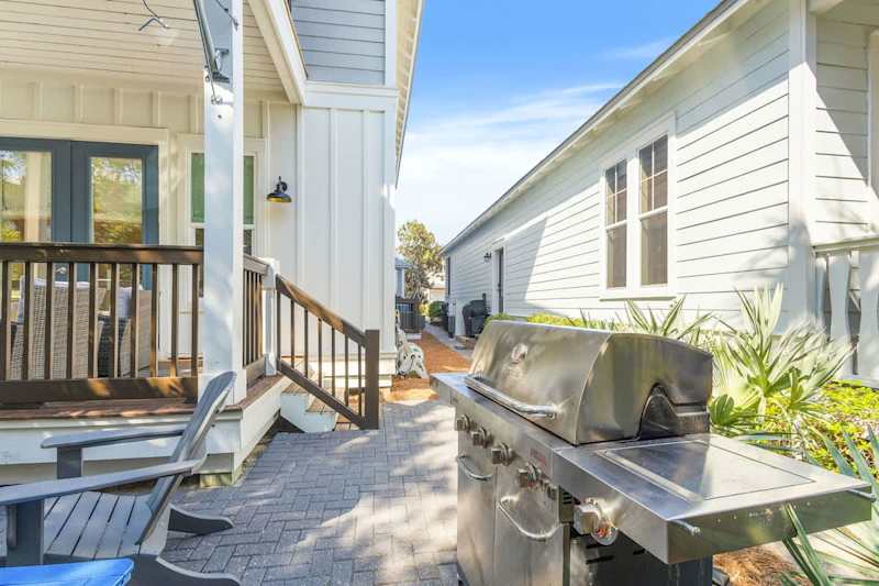 Home features a gas grill.