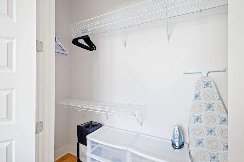 Bedroom includes a large closet.