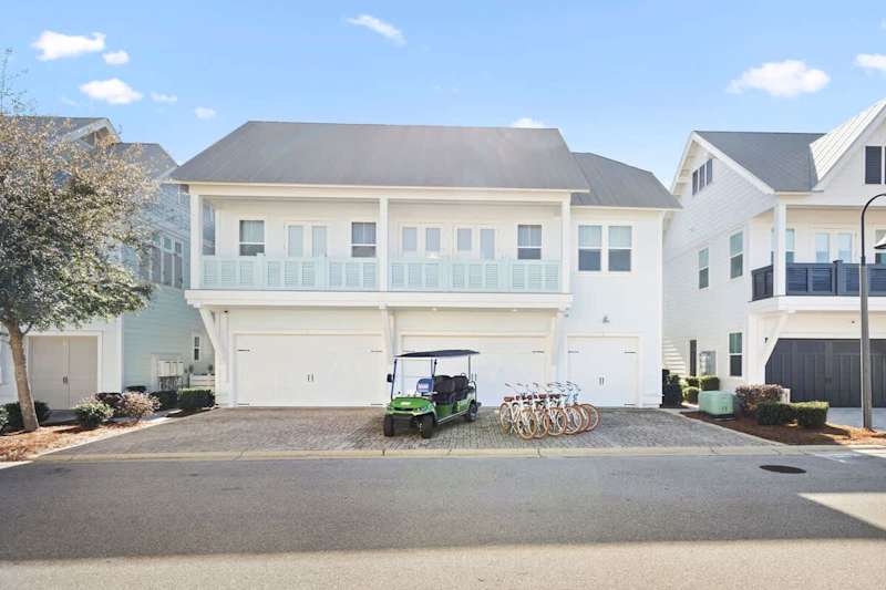 Home features 2 driveway parking spots.