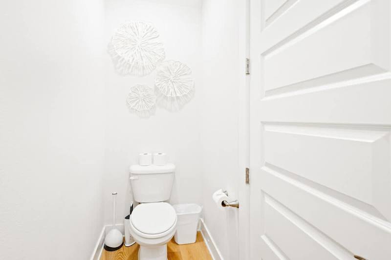 First floor half bath.