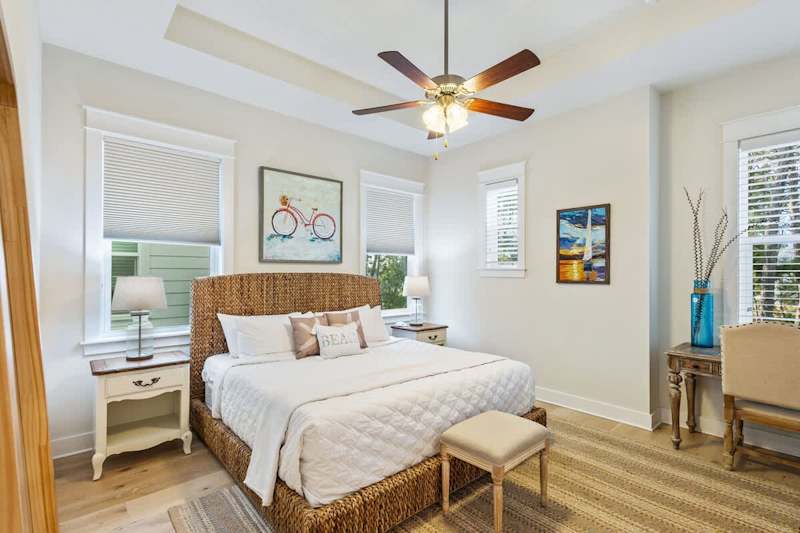 Bedroom #3 features a king bed, smart tv and ensuite.
