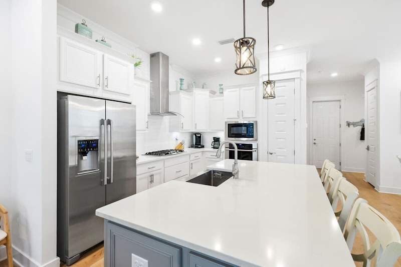 Kitchen is stocked with all your essentials.