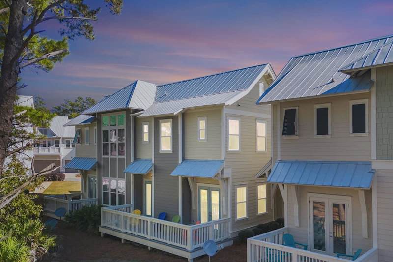 Enjoy the colors of the evening skies on your large private patio off the living room.