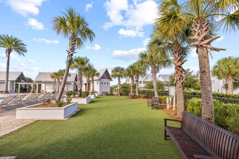 Yard space by pool is perfect for kids!