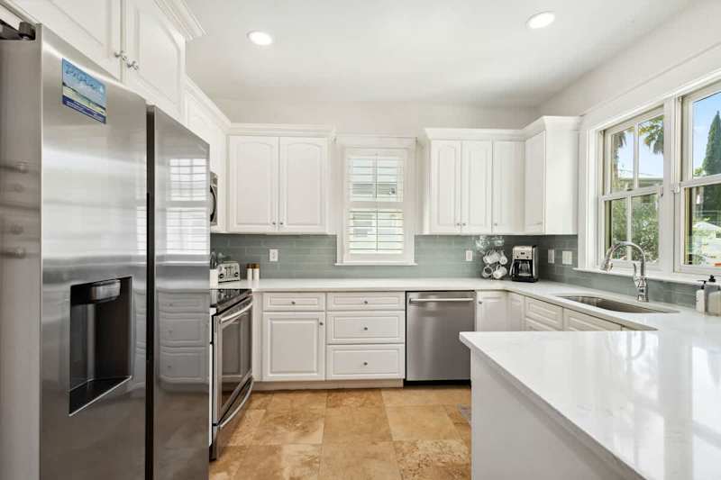 Kitchen is stocked with all your cooking essentials.