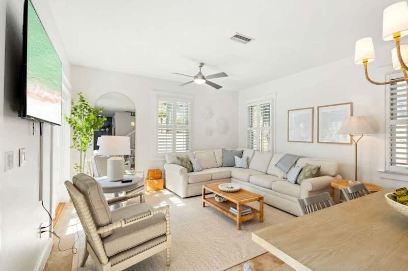 Upon entering the home, you are greeted by an inviting open concept living space.