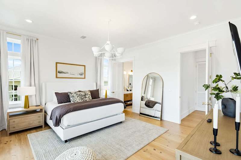 Bedroom #4 features a king bed, a smart tv and ensuite.