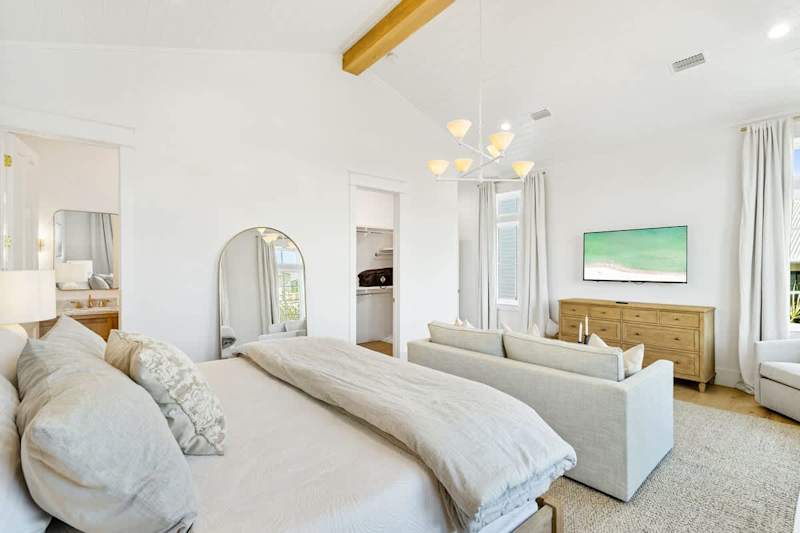 Bedroom #3 features a king bed, a smart tv and ensuite.