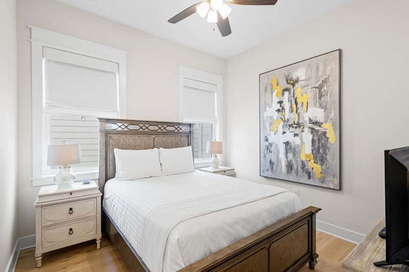 Bedroom #1 features a queen bed.