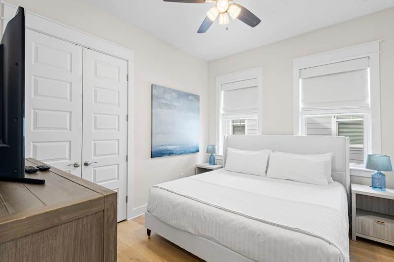 Bedroom #2 features a king bed.