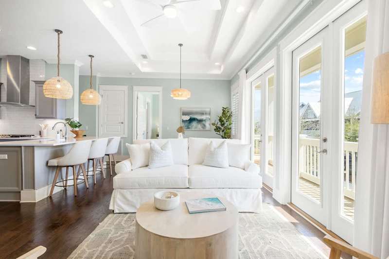 Open concept living area.