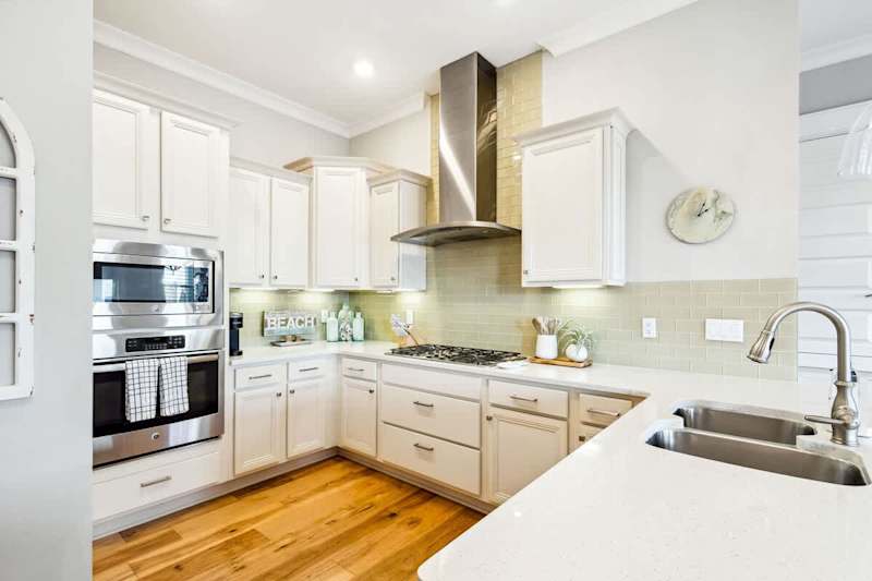 Fully stocked gourmet kitchen. Perfect for cooking together!
