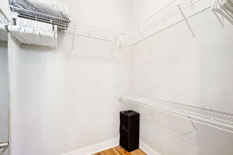 Primary features a walk in closet