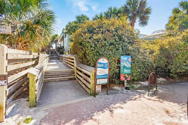 Home is just steps from the nearest beach access.