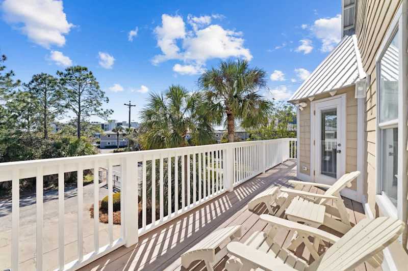 Large second floor balcony off bedroom #3 is the perfect spot to take in the breathtaking sunsets of the emerald coast.