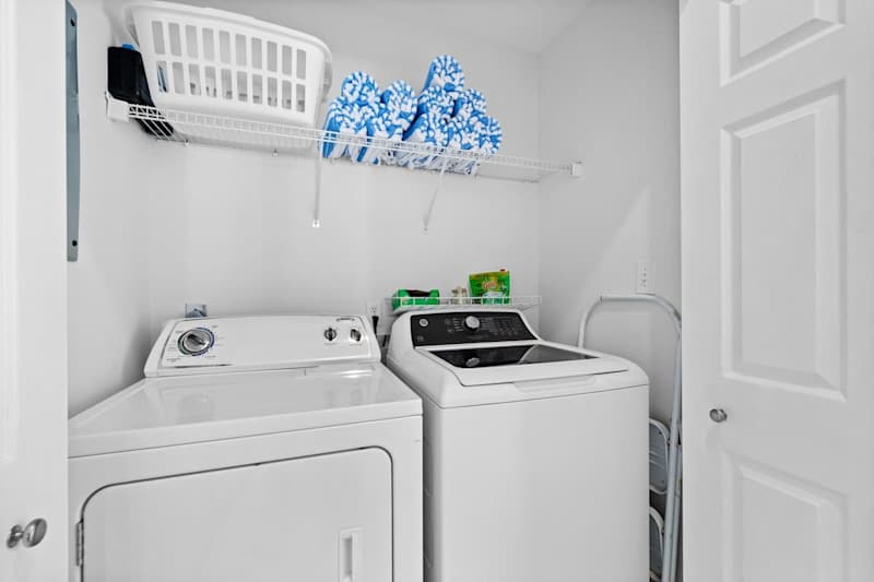 First floor full washer and dryer.