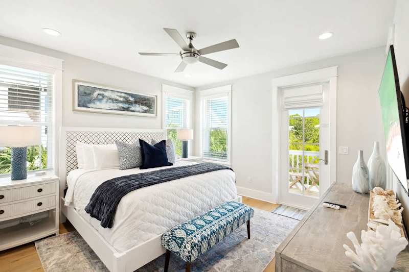 Bedroom #3 features a king bed, smart tv and ensuite.