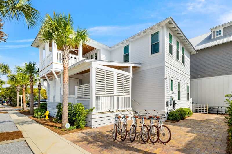 Home includes six adult bikes.