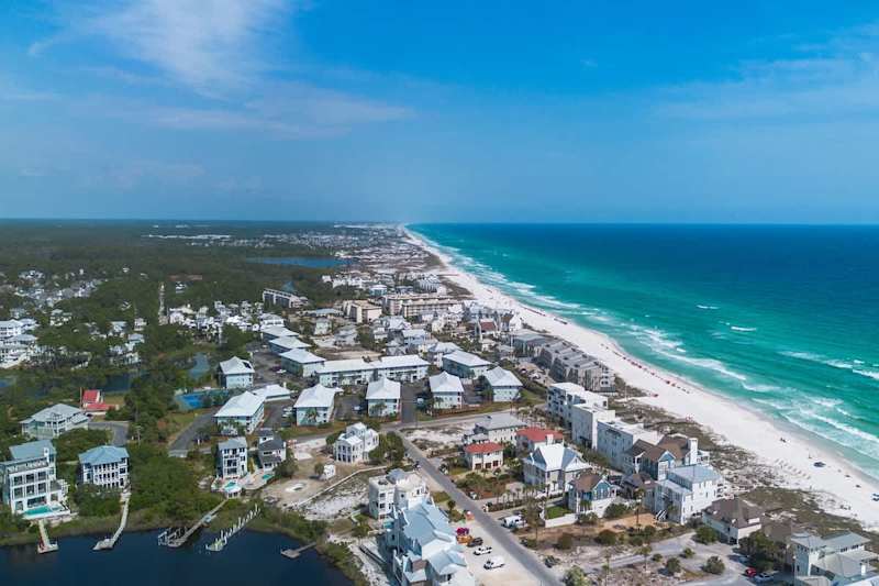 Home is perfectly situated between Eastern Lake and the Gulf.