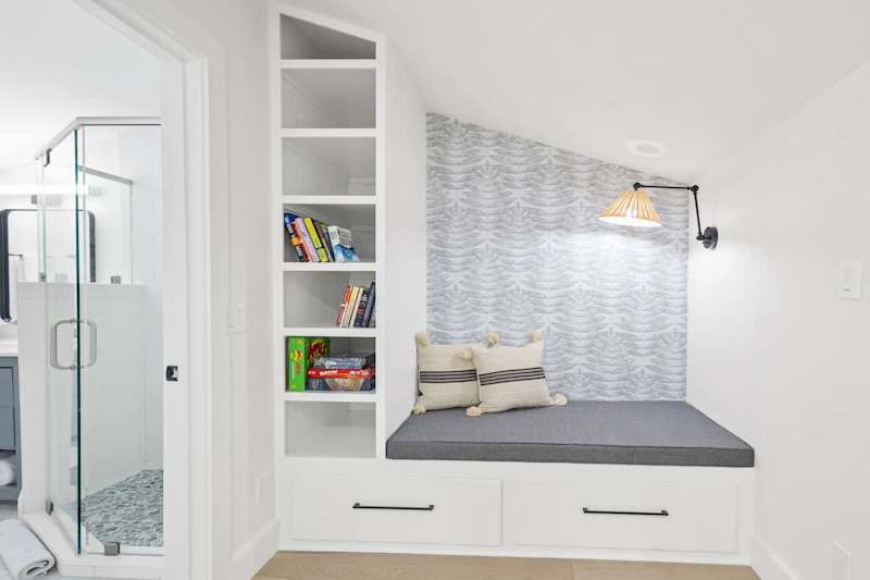 Reading nook, perfect for relaxation.