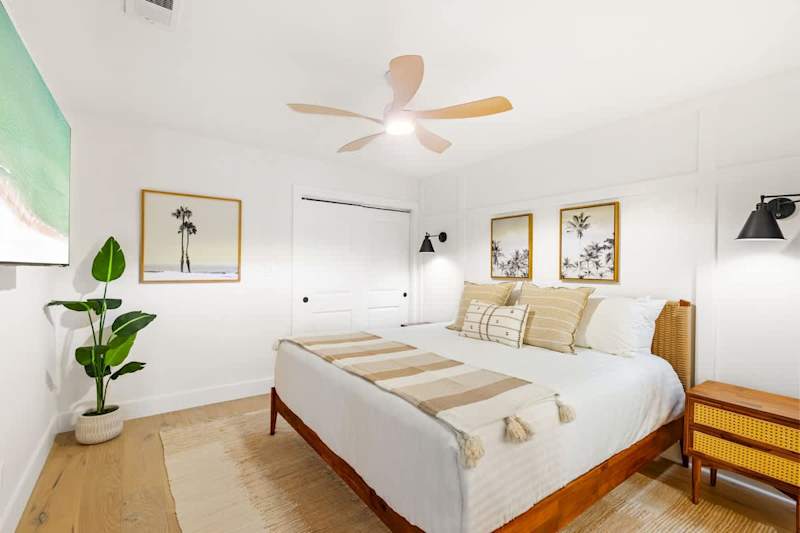 Bedroom #2 features a king bed, smart tv and ensuite.