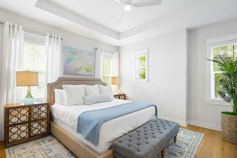 Bedroom #3 features king bed, smart tv and ensuite.