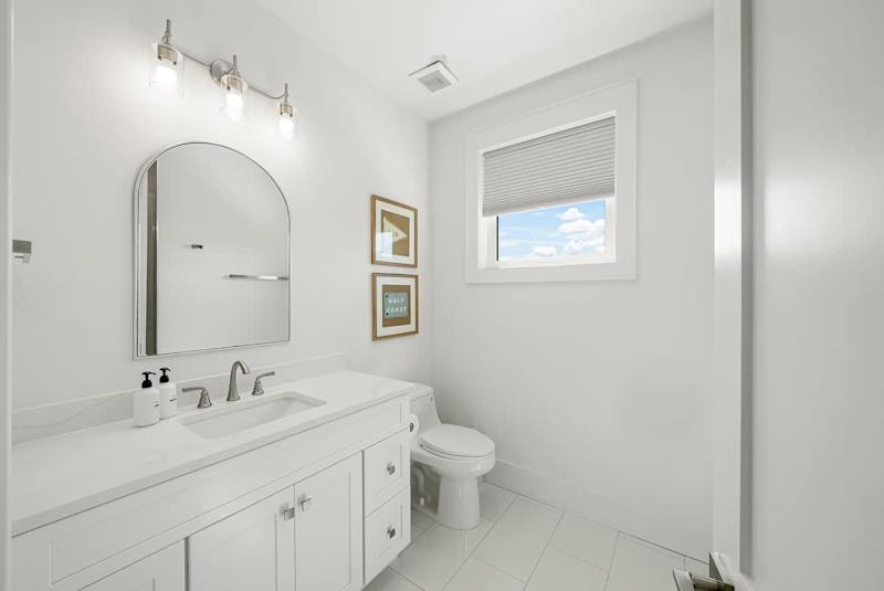 Third floor bathroom with walk-in shower.