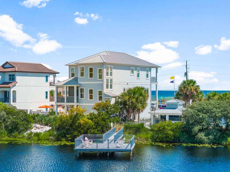 Catch the colorful sunsets of 30A on the deck over the dune lake.