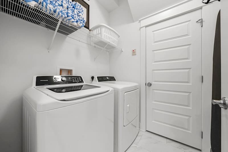 Main floor washer & dryer in the home.