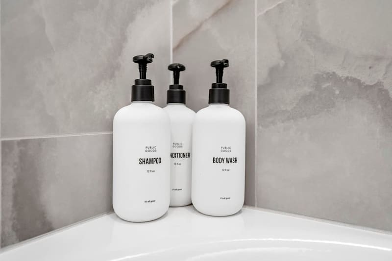 All full baths include shower amenities.