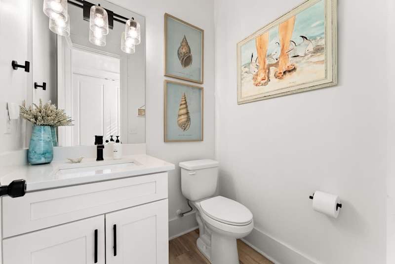 First floor half bathroom