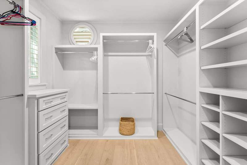 Large walk-in closet.