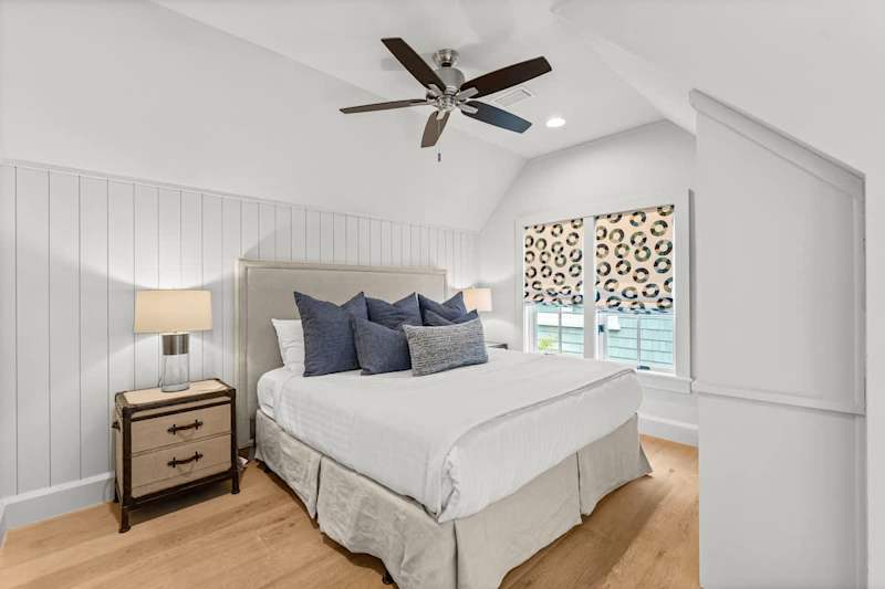 Bedroom #2 features a king with ensuite & smart tv.