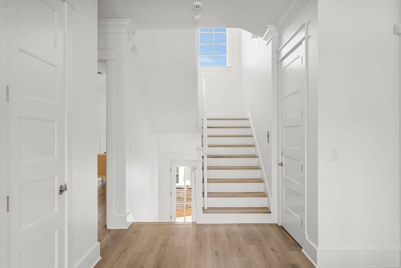 Staircase to the third floor.