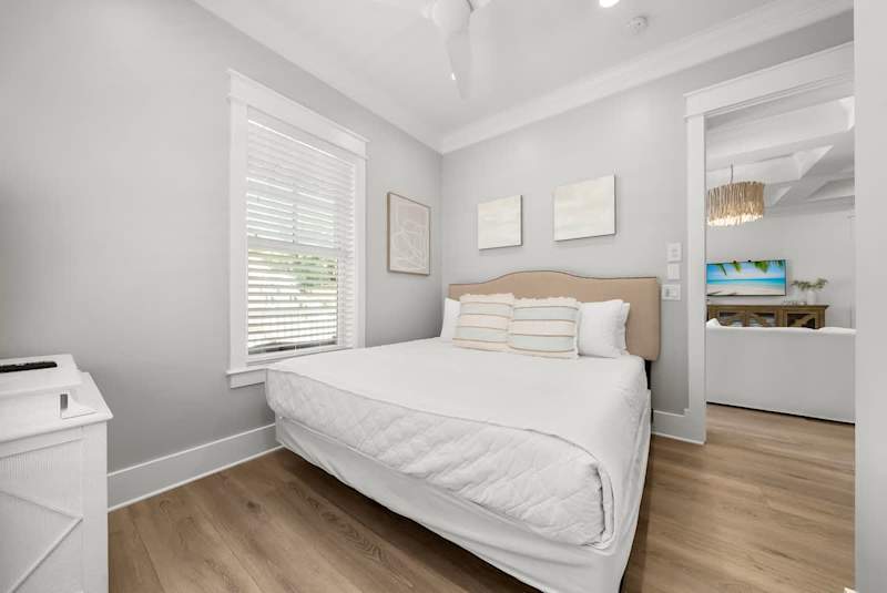 Bedroom #1 features a king bed, smart tv and ensuite.